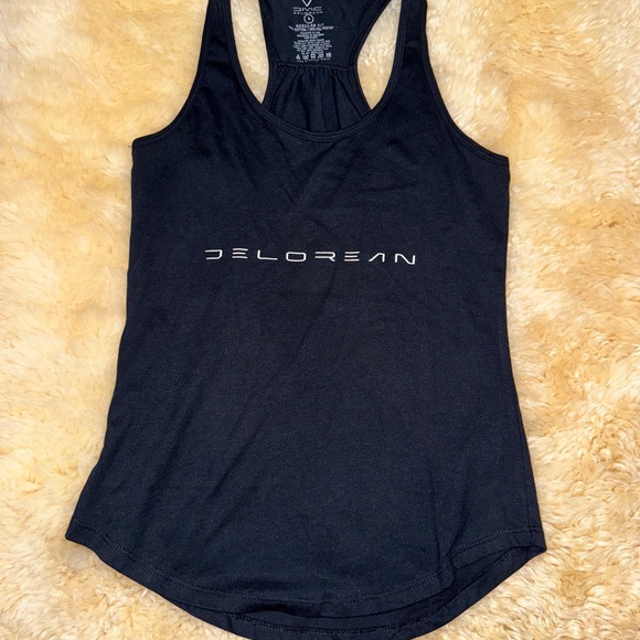 New Back to the Future DeLorean Women Size Small Tank Top Logo Black Tshirt - Picture 7 of 7